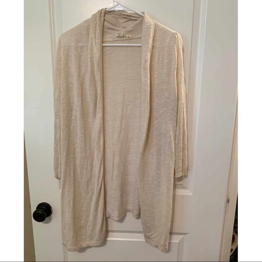 Anthropologie Yellow Bird Cardigan Sweater- Beige